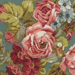 Tissu imprimé grosses fleurs