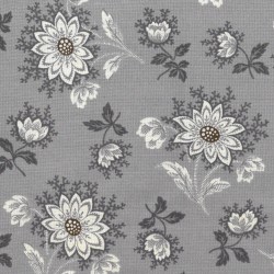 Tissu imprimé fleurs fond...