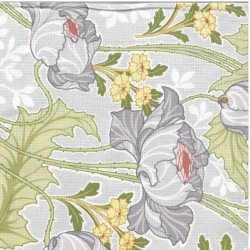 Tissu floral multicolore parme