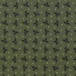 Tissu vert imprimé petites...