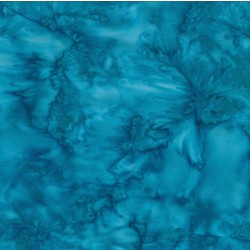 Tissu batik bleu turquoise