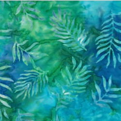 Tissu batik bleu vert SAIL