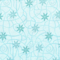 Tissu imprimé bleu vert...