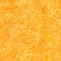 Tissu batik jaune orange...
