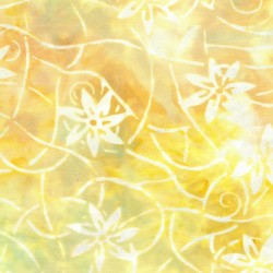 tissu batik jaune à  motif...