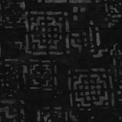 Tissu batik noir à motif...