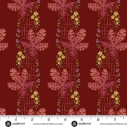 Tissu patchwork rouge...
